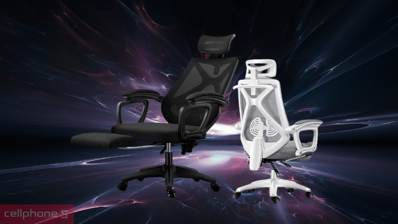 Ghế công thái học Resdani CTH-X6 tích hợp kê chân, móc treo