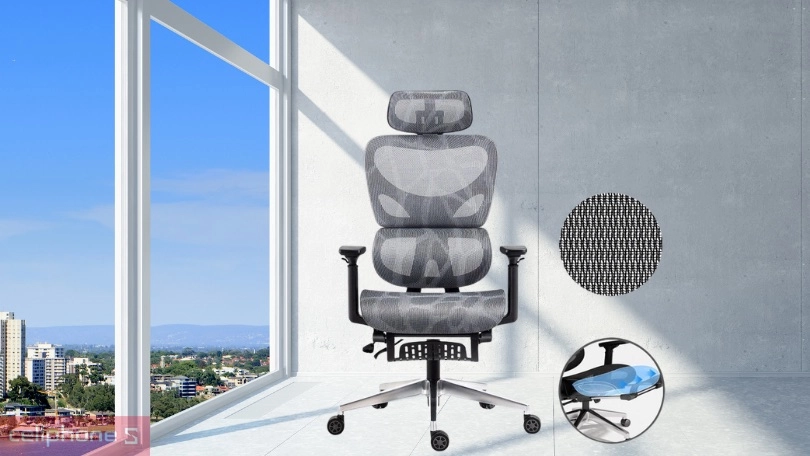 Ghế công thái học Resdani K80G được thiết kế với vật liệu chắc chắn