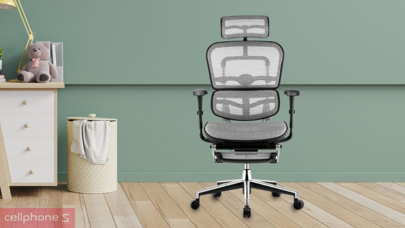 Ghế công thái học SMA Ergohuman-SH sở hữu 2 màu trắng đen nhưng vẫn sang trọng