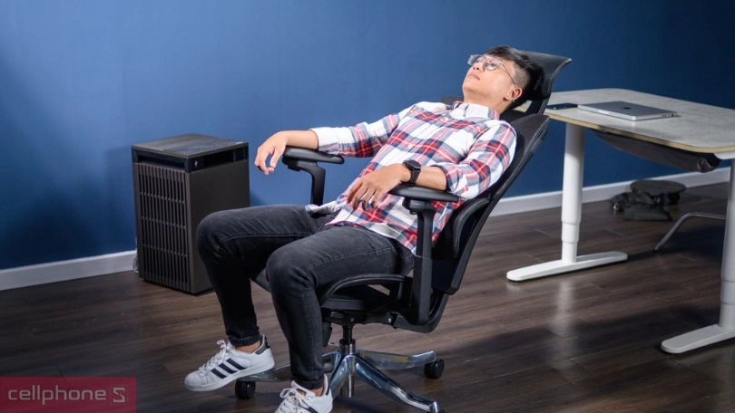 Ghế công thái học SMA Lumbar 03 linh hoạt điều chỉnh đa chiều từ ngã lưngm tựa đầu