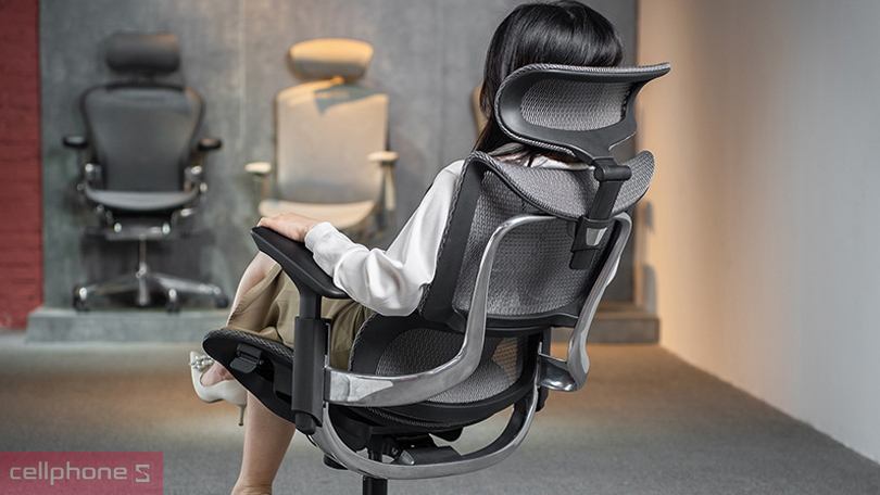 Ghế công thái học SMA Maza-T điều chỉnh mọi bộ phận dễ dàng