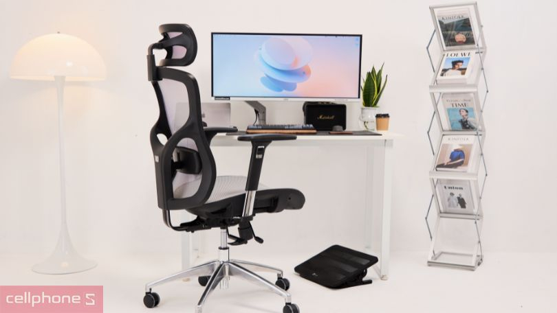 Ghế công thái học Xiaomi Manson Vera sở hữu chất liệu êm ái