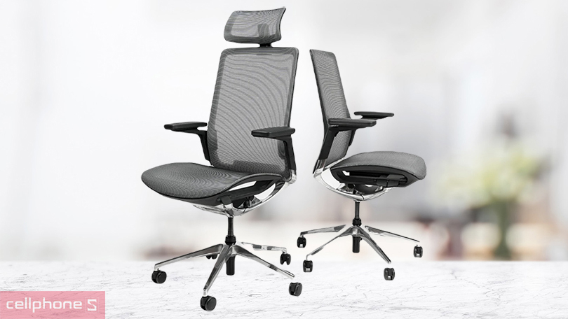 Ghế công thái học Hyperwork Sleek - Chất liệu cao cấp, điều chỉnh linh hoạt