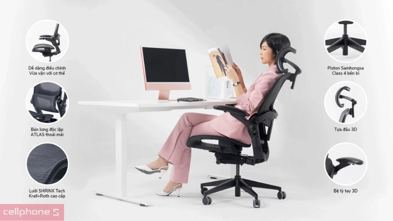 Ghế công thái học Epione EasyChair 2.0