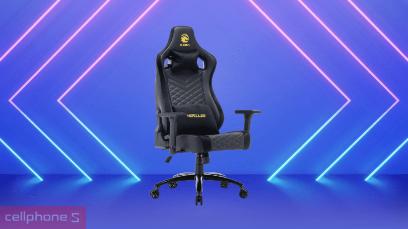 Ghế chơi game E-DRA HERCULES EGC203 V2 - chất liệu cao cấp, thiết kế không tiếng ồn