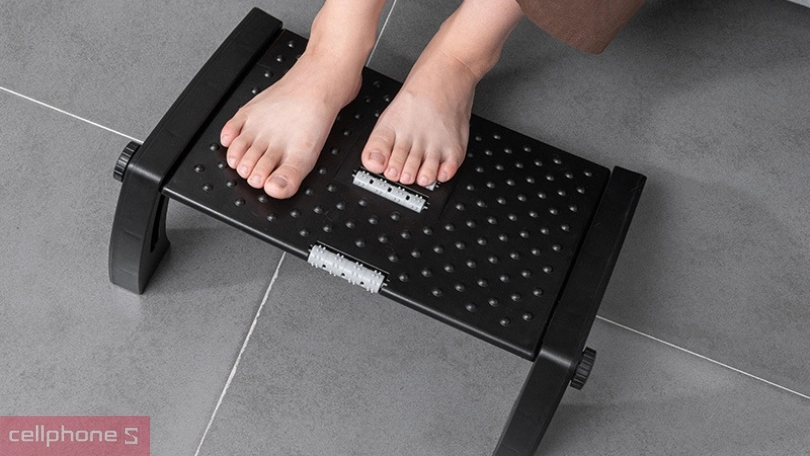 Kê chân công thái học M18 - Kiểu dáng gọn nhẹ, cơ chế massage chân thông minh