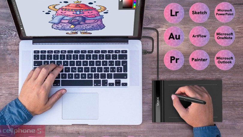 Khả năng tương thích với bảng vẽ VEIKK S640