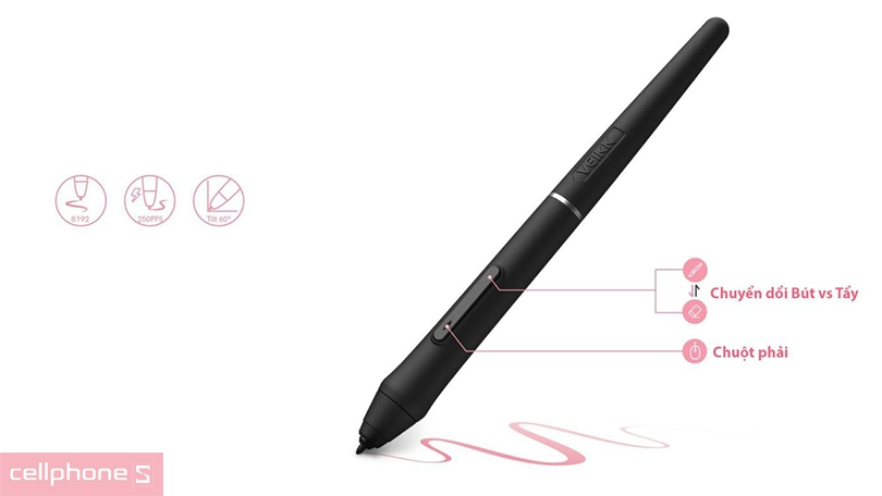 Bút bảng vẽ điện tử VEIKK VK1060 Pro