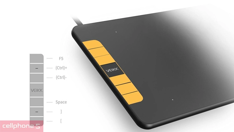 Thiết kế bảng vẽ điện tử Veikk VK640 7.2 inch