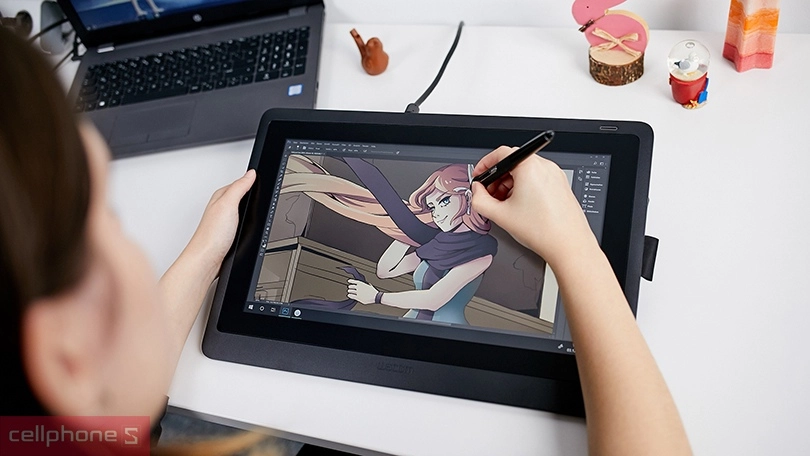 Bảng vẽ Wacom Cintiq 16HD DTK1660K1C - Màn hình sắc nét kèm bút vẽ nhanh nhạy