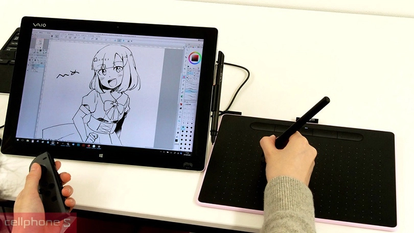 Bảng vẽ điện tử Wacom Intuos Small Bluetooth Berry CTL-4100WL