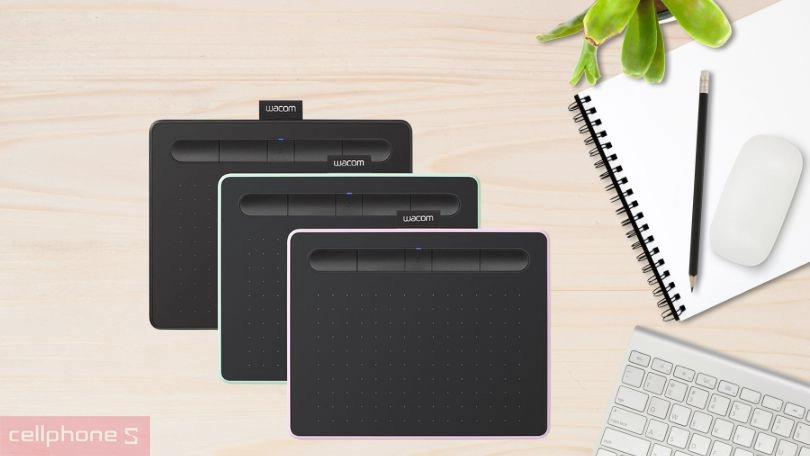 Thiết kế bảng vẽ Wacom Intuos Small Bluetooth Black CTL-4100WL