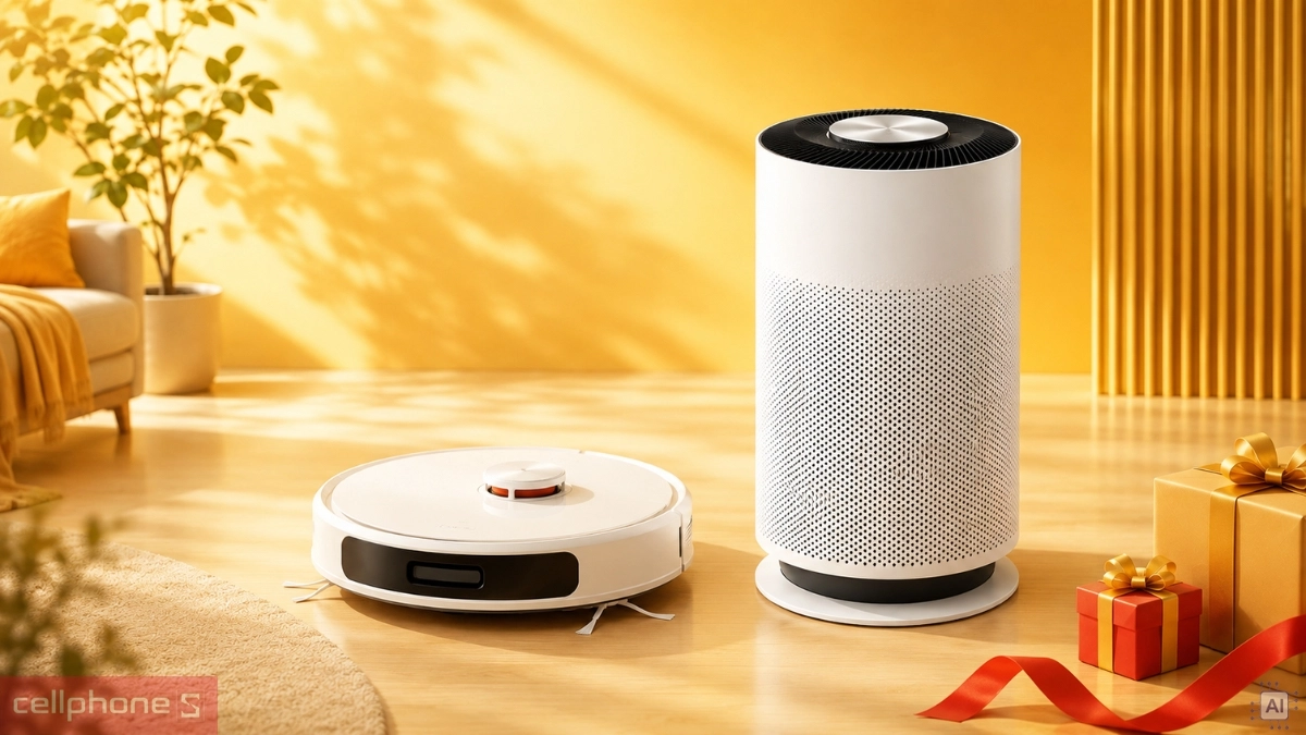 Robot hút bụi lau nhà tự động, giảm việc nhà mỗi ngày