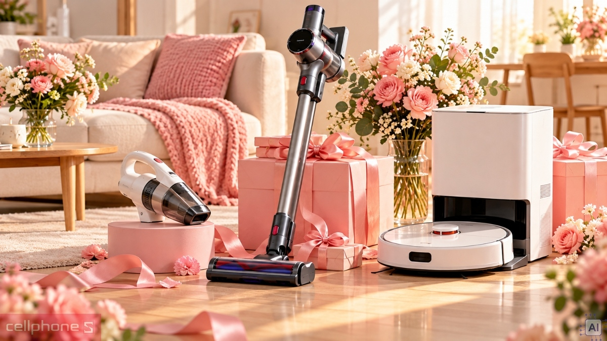 Máy hút bụi không dây là một trong những món quà 20/10 ý nghĩa