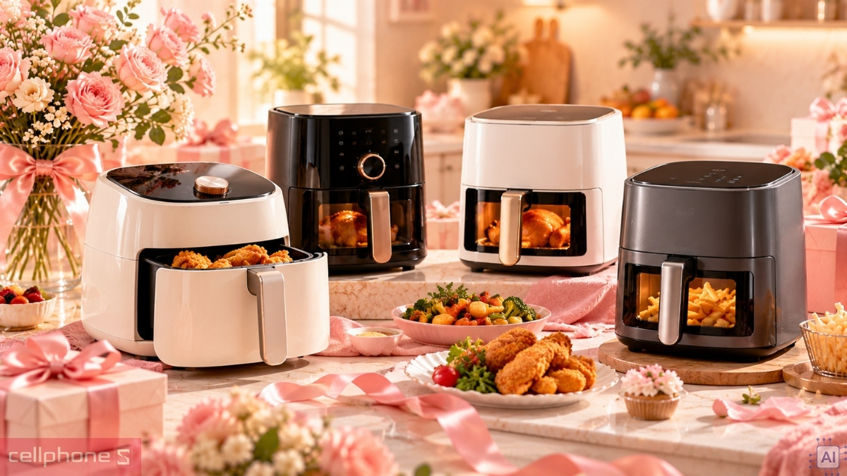 Nồi chiên không dầu cho người hay vào bếp