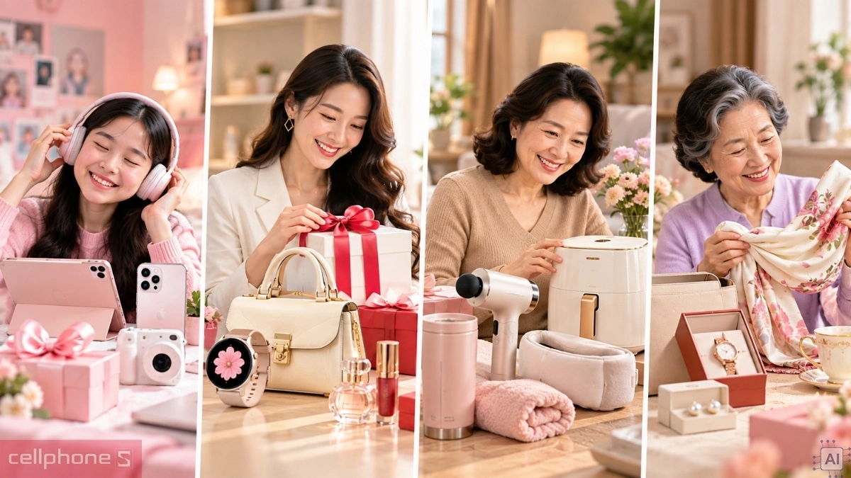 Quà tặng ý nghĩa 20/10 chọn theo độ tuổi và sở thích người nhận
