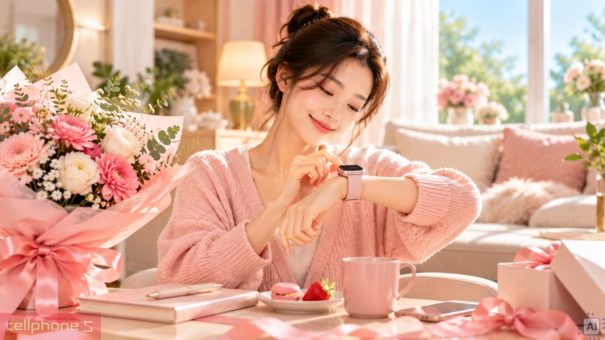 Đồng hồ thông minh thiết kế thanh lịch cho nữ