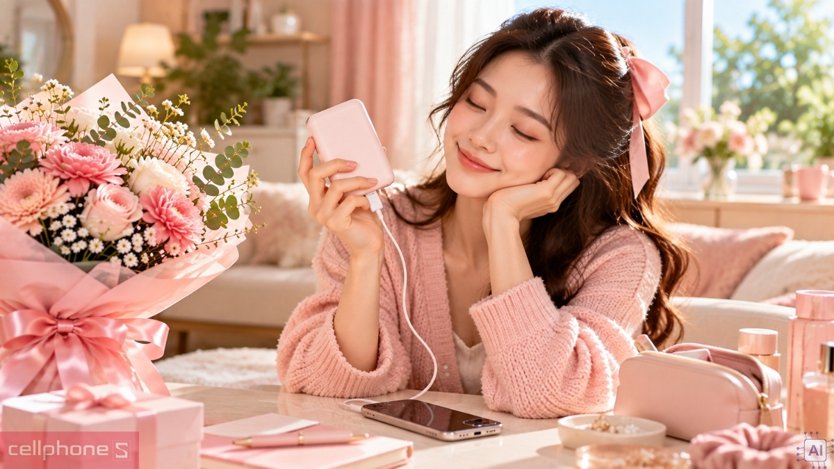 Sạc dự phòng nhỏ gọn, quà 20/10 giá rẻ