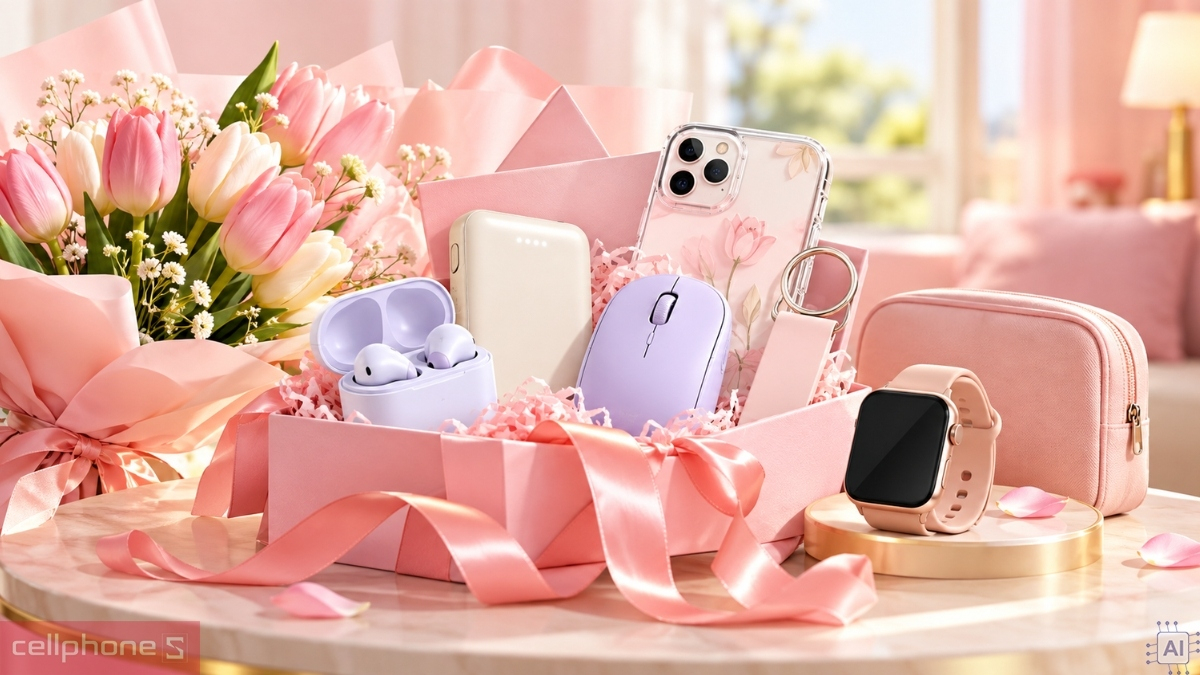 Sạc dự phòng, chuột không dây, ốp lưng làm quà 20/10 dưới 500.000đ