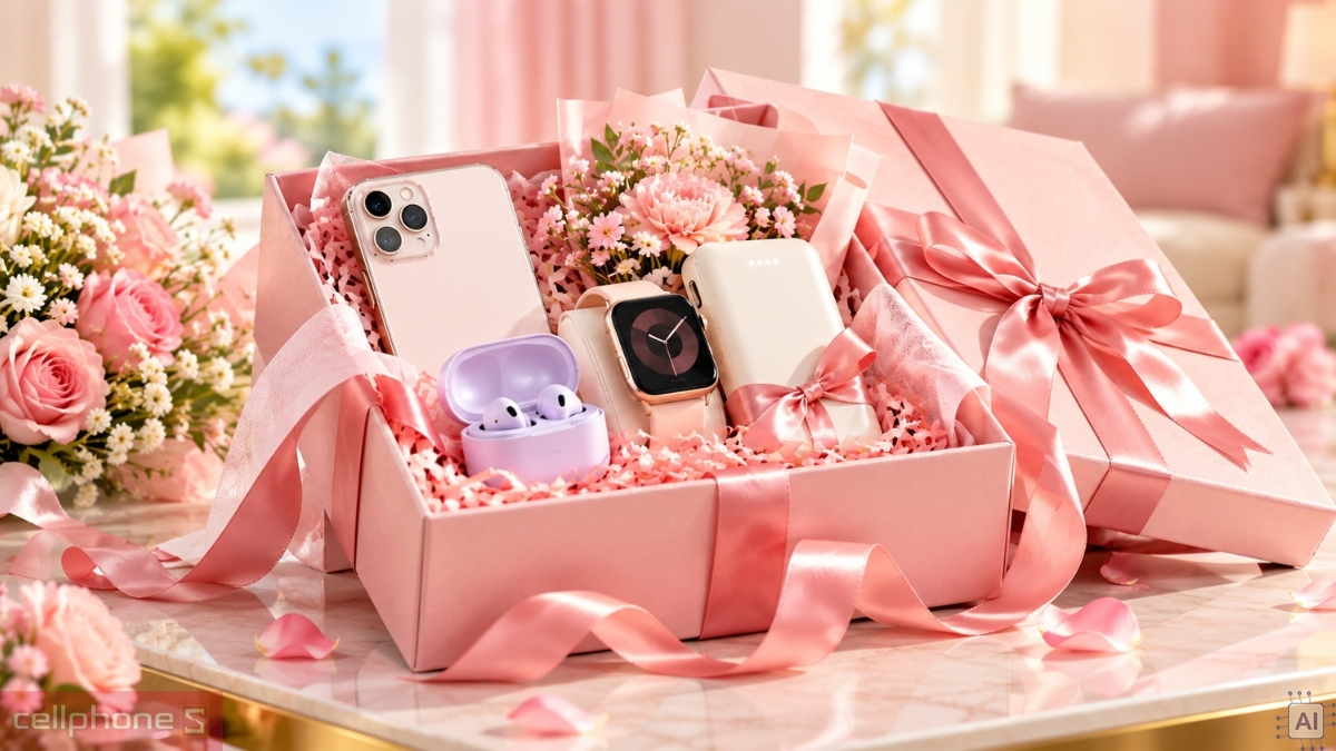 Hộp quà gói chỉn chu, tông màu nhẹ nhàng