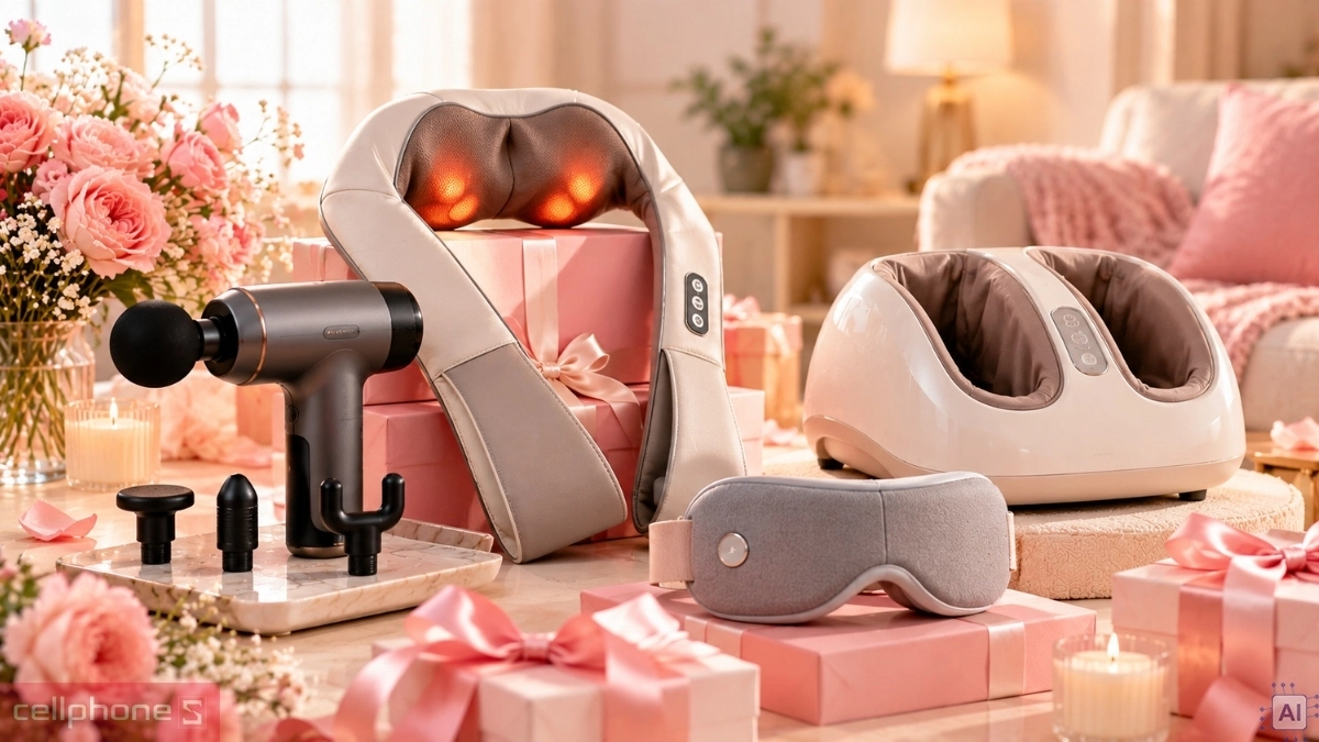Máy massage giúp thư giãn cổ vai gáy tại nhà