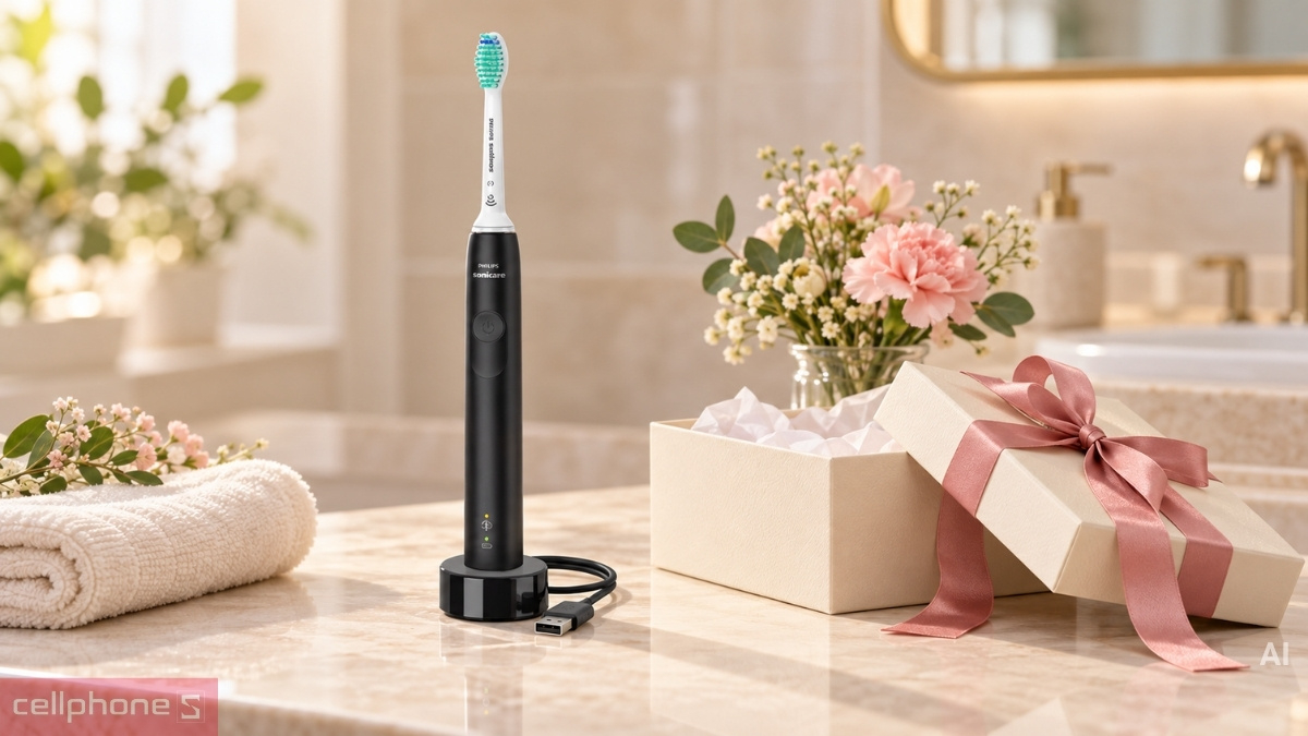 Bàn chải điện - quà 20/10 cho mẹ chăm sóc răng miệng mỗi ngày
