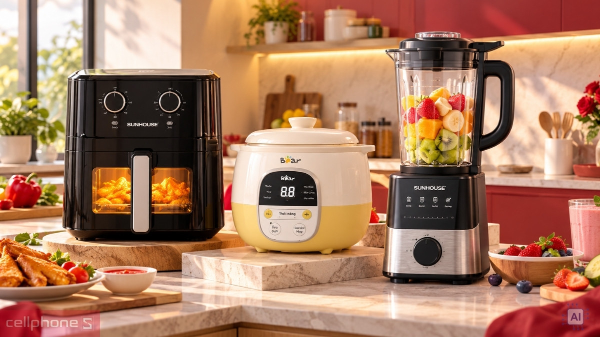 Quà 20/10 cho Vợ với thiết bị nhà bếp hỗ trợ chuẩn bị bữa ăn nhanh chóng