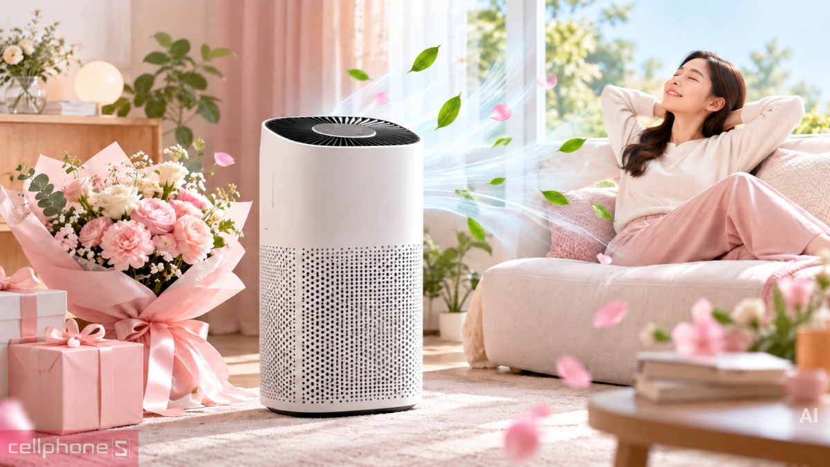 Máy lọc không khí làm quà 20/10 cho phụ nữ