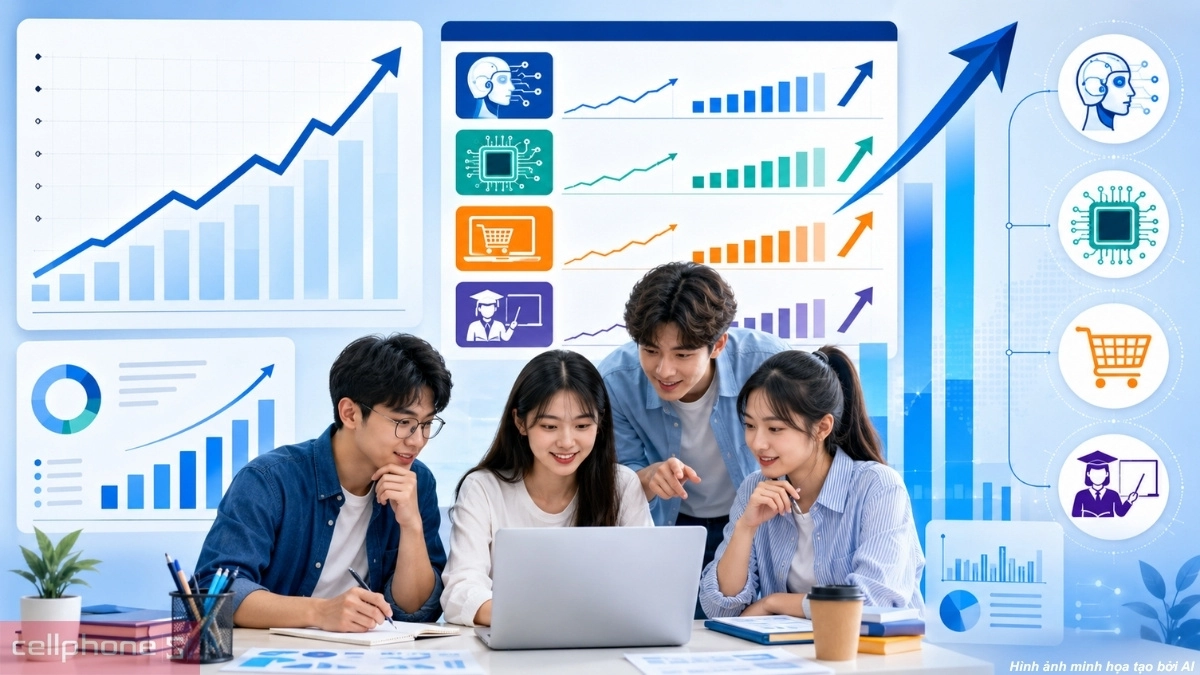 Ngành điểm chuẩn đại học tăng