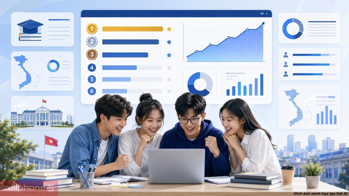 điểm chuẩn đại học các trường top đầu
