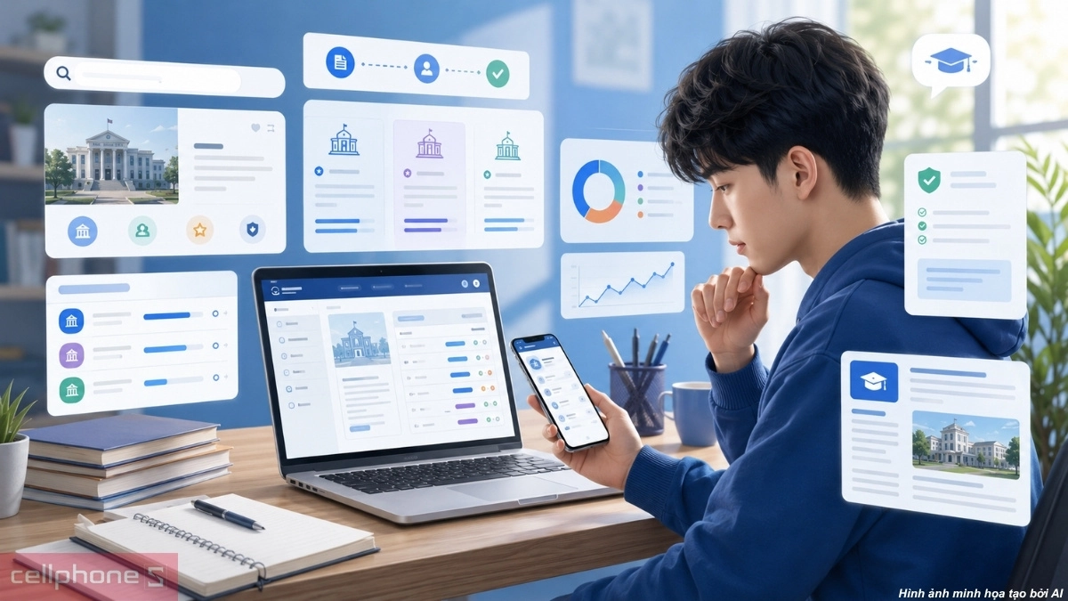 xem điểm chuẩn đại học tại các trang tra cứu