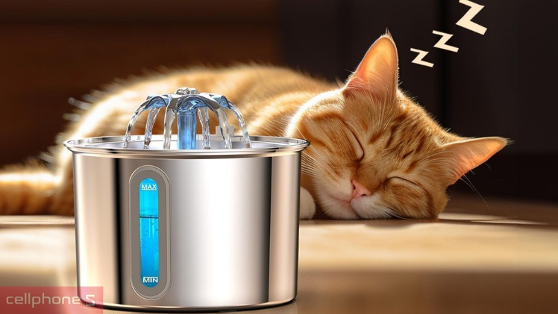 Độ ồn máy cho thú cưng uống nước tự động Oneisall PWF 001