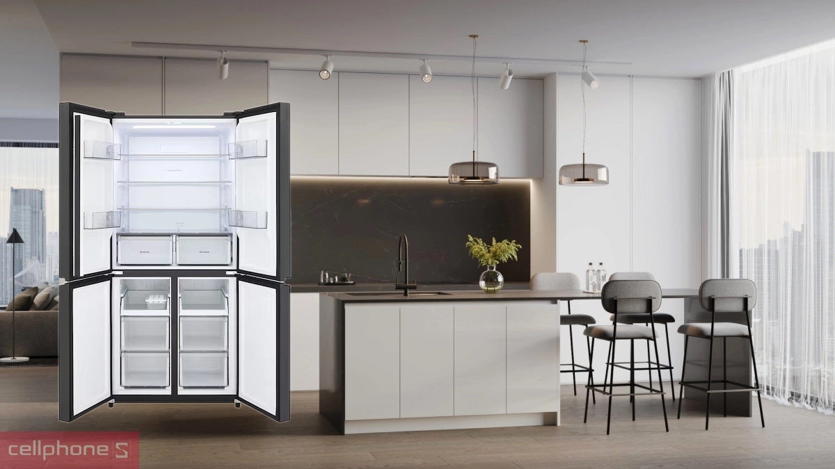 Tủ lạnh LG Inverter Multidoor 502 lít F50BG – Thiết kế tiện lợi, làm lạnh tốt