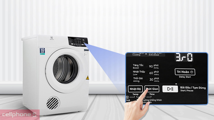 Hướng dẫn sử dụng máy sấy thông hơi Electrolux 7kg EDV705HQWA