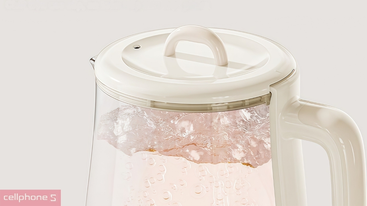 Ấm pha trà đa năng Joyoung JTM-125 1.5L được tích hợp công nghệ nấu bọt khí