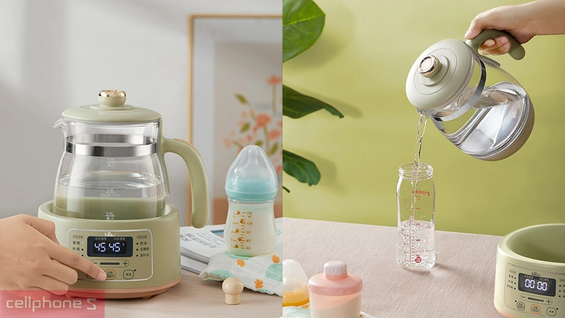 Dung tích ấm đun siêu tốc hâm nước pha sữa Bear TNQ-D12W7