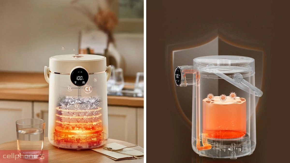 Dung tích 3 lít của Bình thủy điện Bear 3L EWB-5H30C60