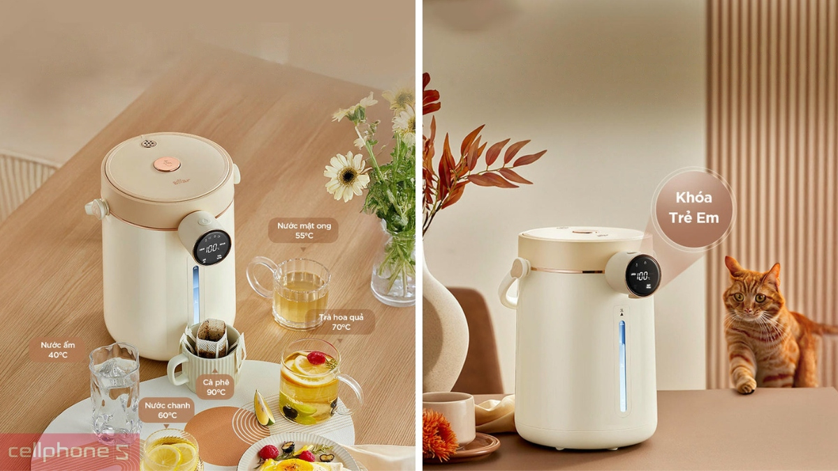 Khóa trẻ em của Bình thủy điện Bear 3L EWB-5H30C60