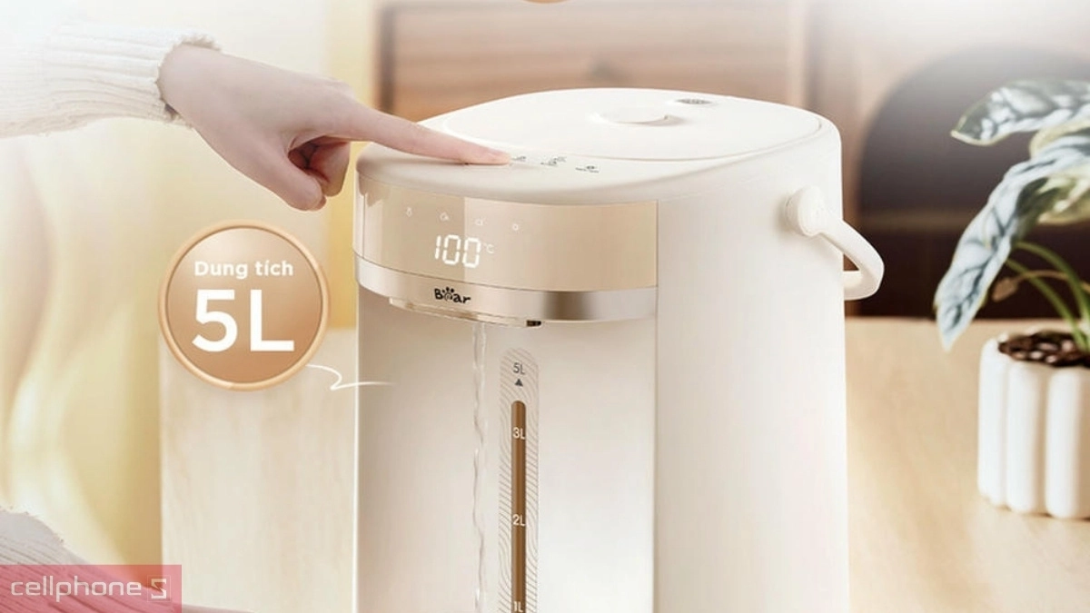 Dung tích 5L của Bình thuỷ điện Bear 5L EWB-5H50M54