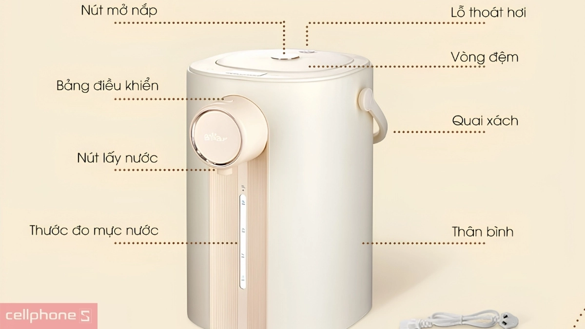 Tính năng bảo vệ an toàn của Bình thủy điện Bear 5L SB-BTD5L
