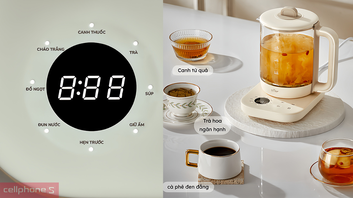 Công suất, chế độ của máy pha trà Bear SB-PT15K