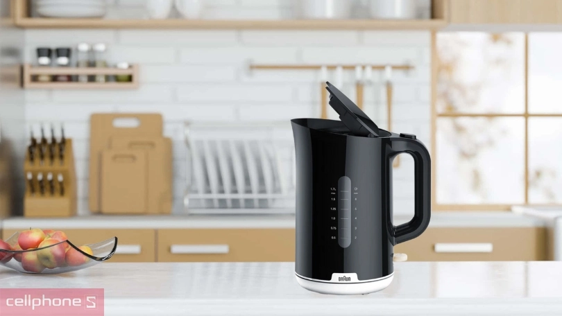 Dung tích, công suất ấm đun siêu tốc Braun WK1100BK
