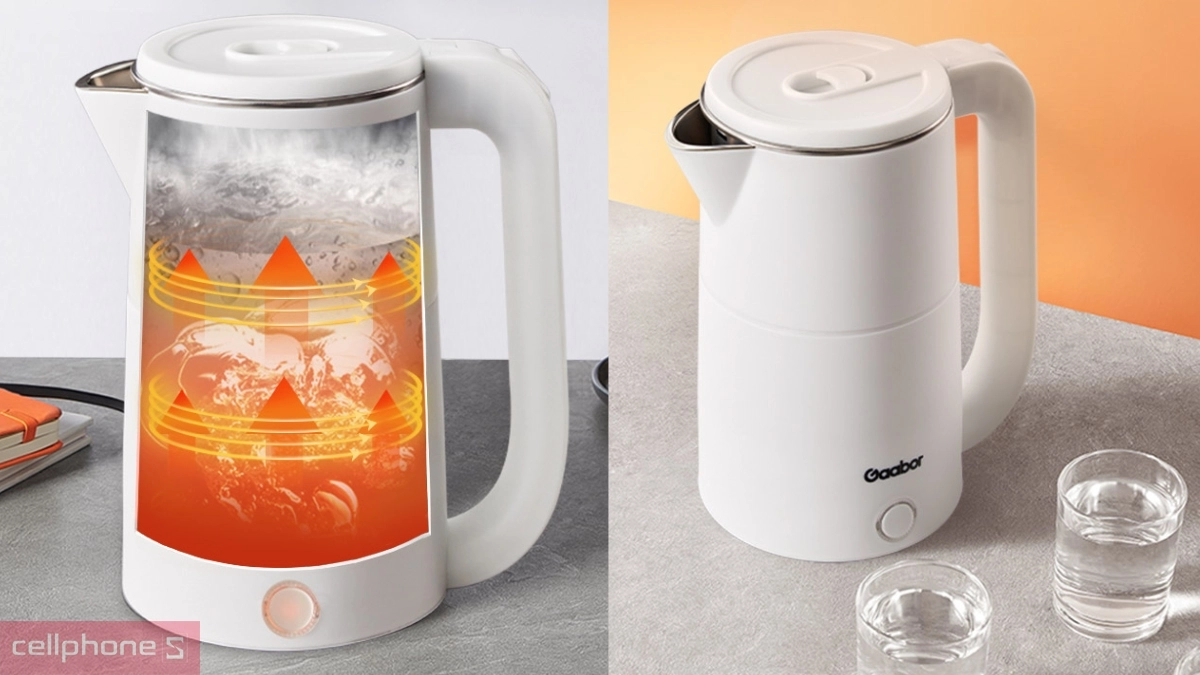 Đun sôi nhanh chóng, hệ thống bảo vệ tránh nguy hiểm