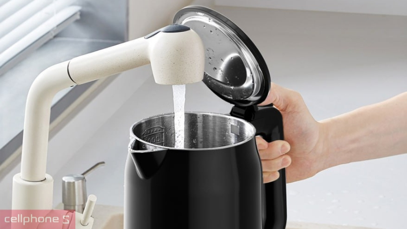 Ấm siêu tốc Gaabor EK 20M01A đun nhanh, vỏ cách nhiệt đáng tin cậy