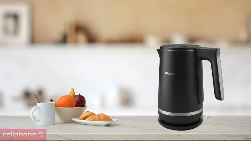 Công suất ấm đun siêu tốc hai lớp Philips HD9395/90 1.7L