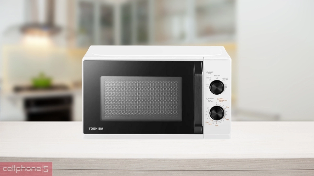 Thiết kế của lò vi sóng Toshiba MW3-MM25PE(WH)