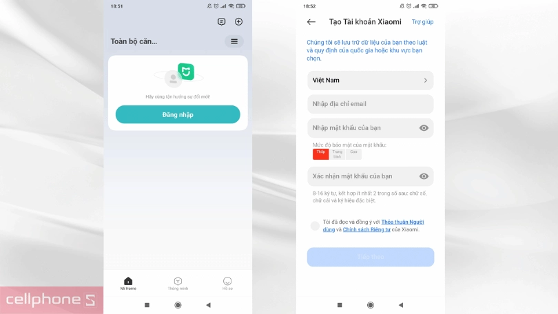 Hướng dẫn kết nối ấm đun nước siêu tốc Xiaomi Mi Smart Kettle EU SKV4035GL với app