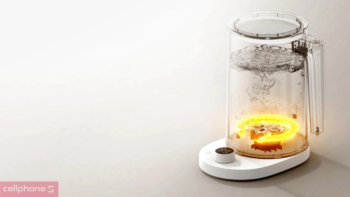 Công suất 1800W đun siêu nhanh