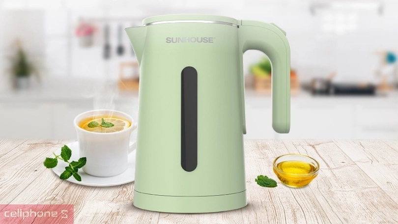 Ấm siêu tốc Sunhouse inox