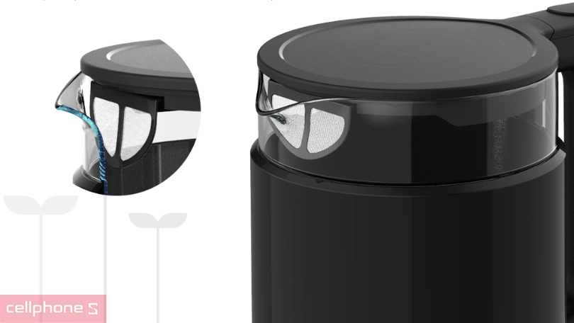 Ấm siêu tốc Sunhouse thủy tinh